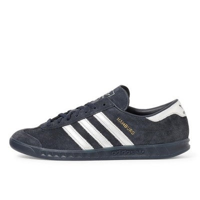 JP7665 adidas Originals Hamburg Legend Ink Silver Metallic Gold Metallic (Men's)