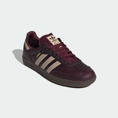 IF7004 adidas Originals Samba OG Maroon Crystal Sand Gold Metallic (Women's)