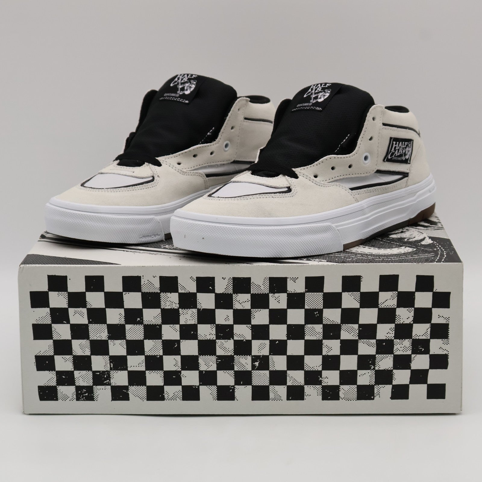 VN000D9ZYB2 Vans Skate Half Cab Wafflecup White Black (Men's)