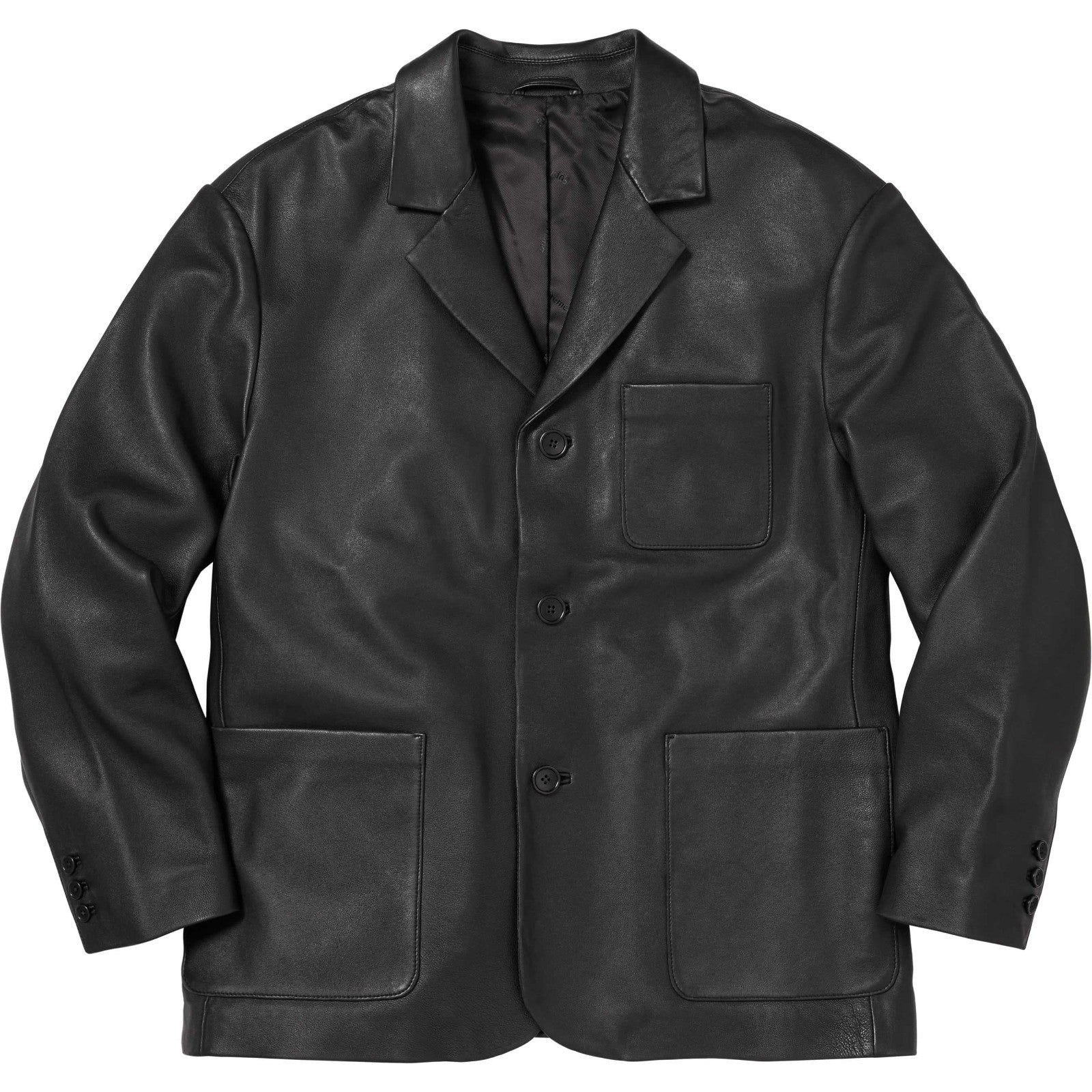 Supreme Leather Blazer Black