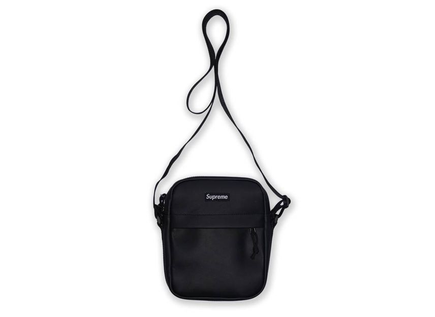 Supreme Leather Shoulder Bag Black (23FW)