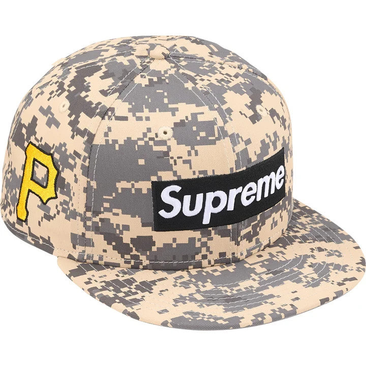 Supreme MLB New Era Teams Box Logo Pittsburgh Pirates Digi Camo