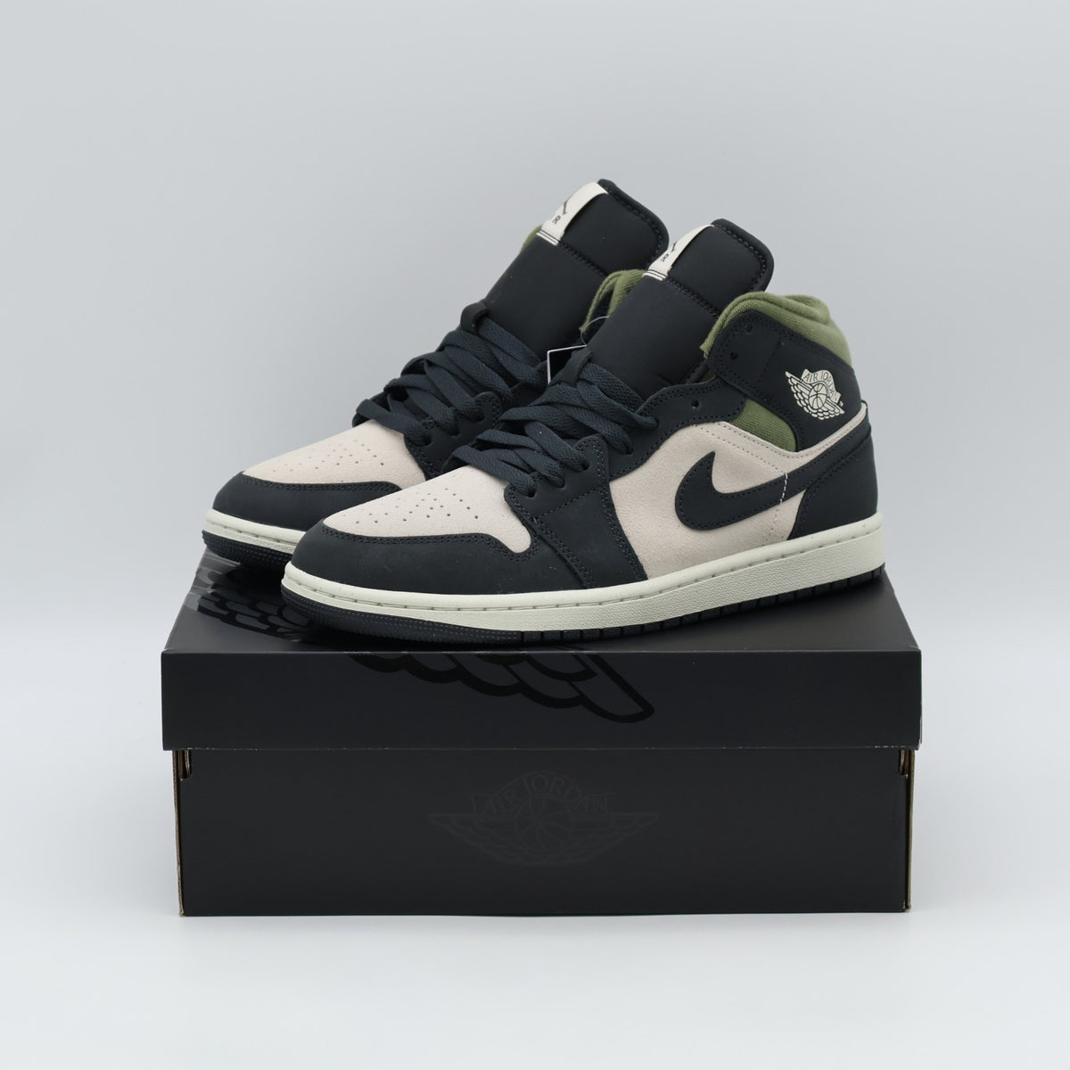HV4091-102 Nike Air Jordan 1 Mid SE Light Orewood Brown Medium Olive Sail(Men's)