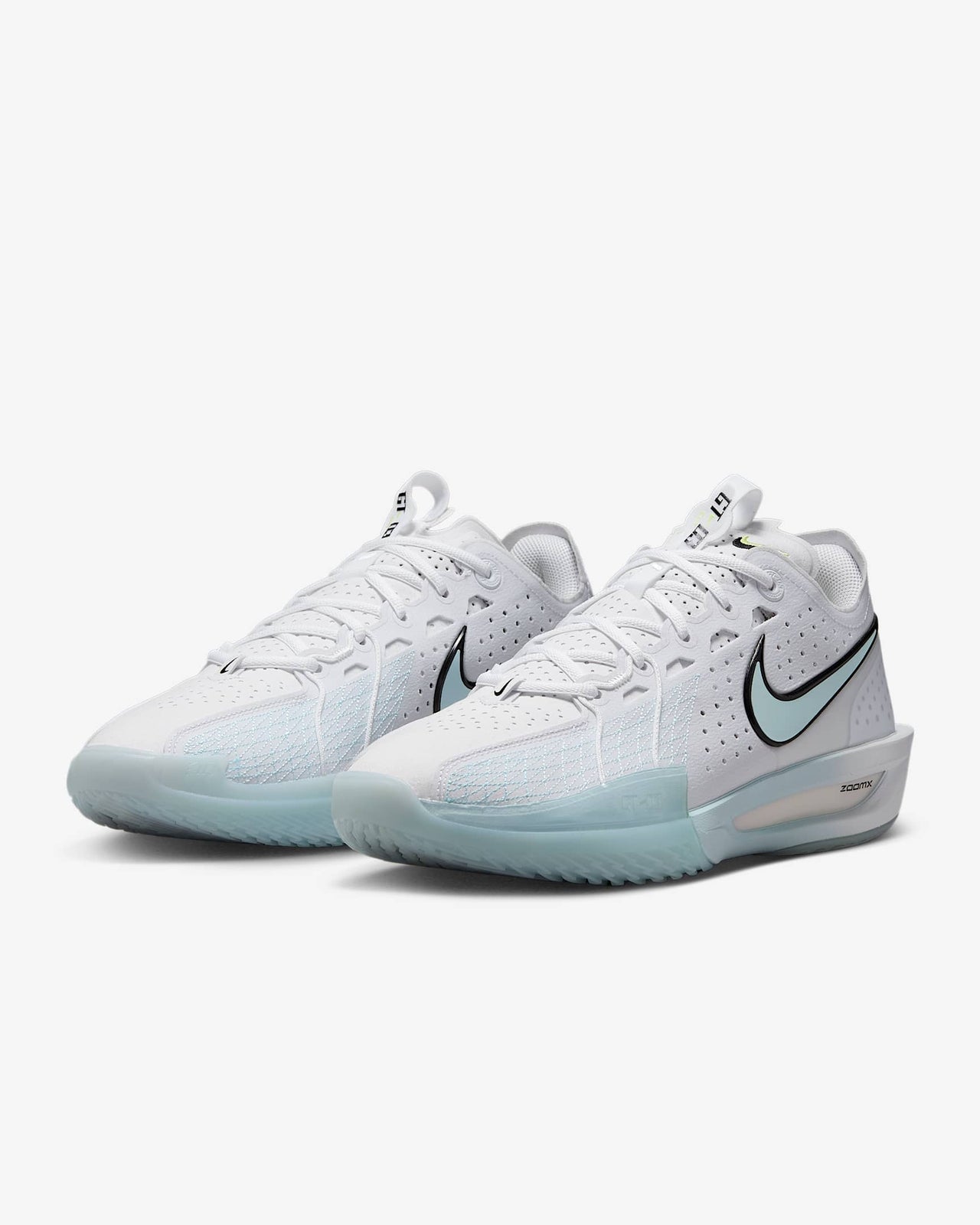 DV2918-104 Nike Zoom GT Cut 3 White Metallic Silver Light Lemon Twist (Men's)