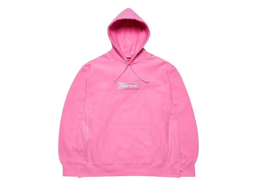 Supreme Box Logo Hooded Sweatshirt Pink (21FW)
