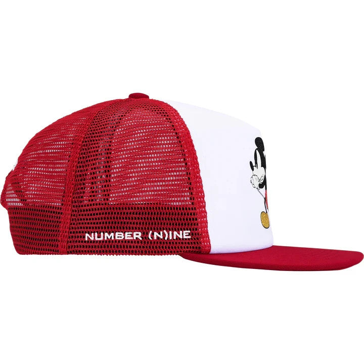 Supreme Number (N)ine Mickey Mouse Mesh Back 5-Panel Red