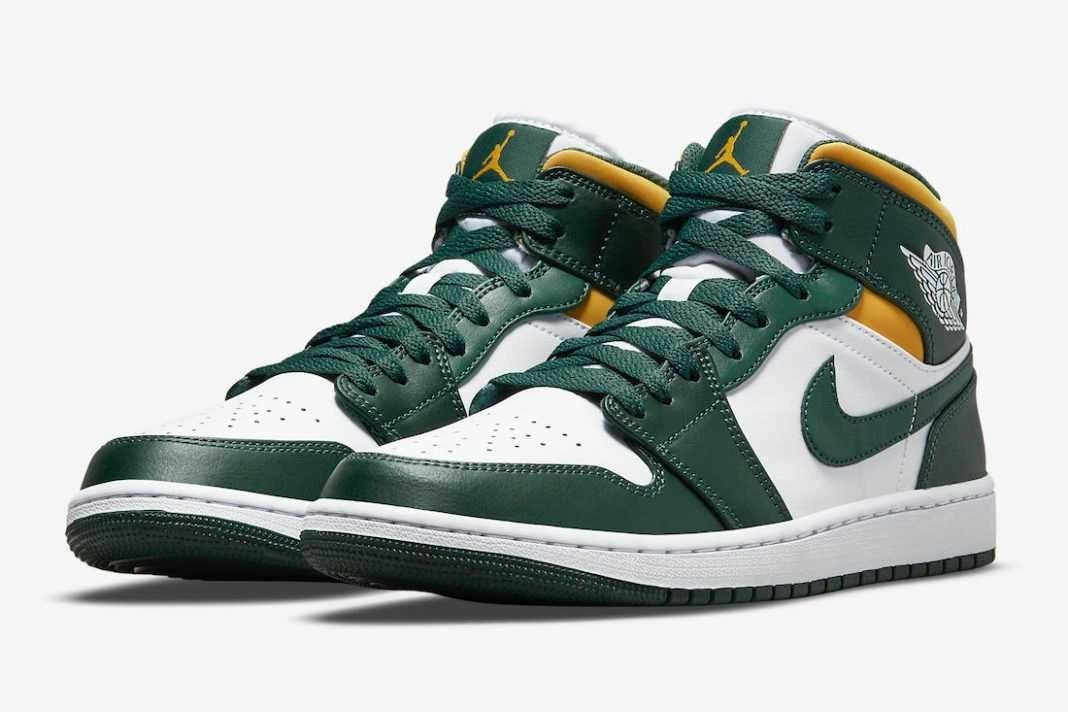 554724-371 Nike Air Jordan 1 Mid "Seattle Supersonics" (Men's)