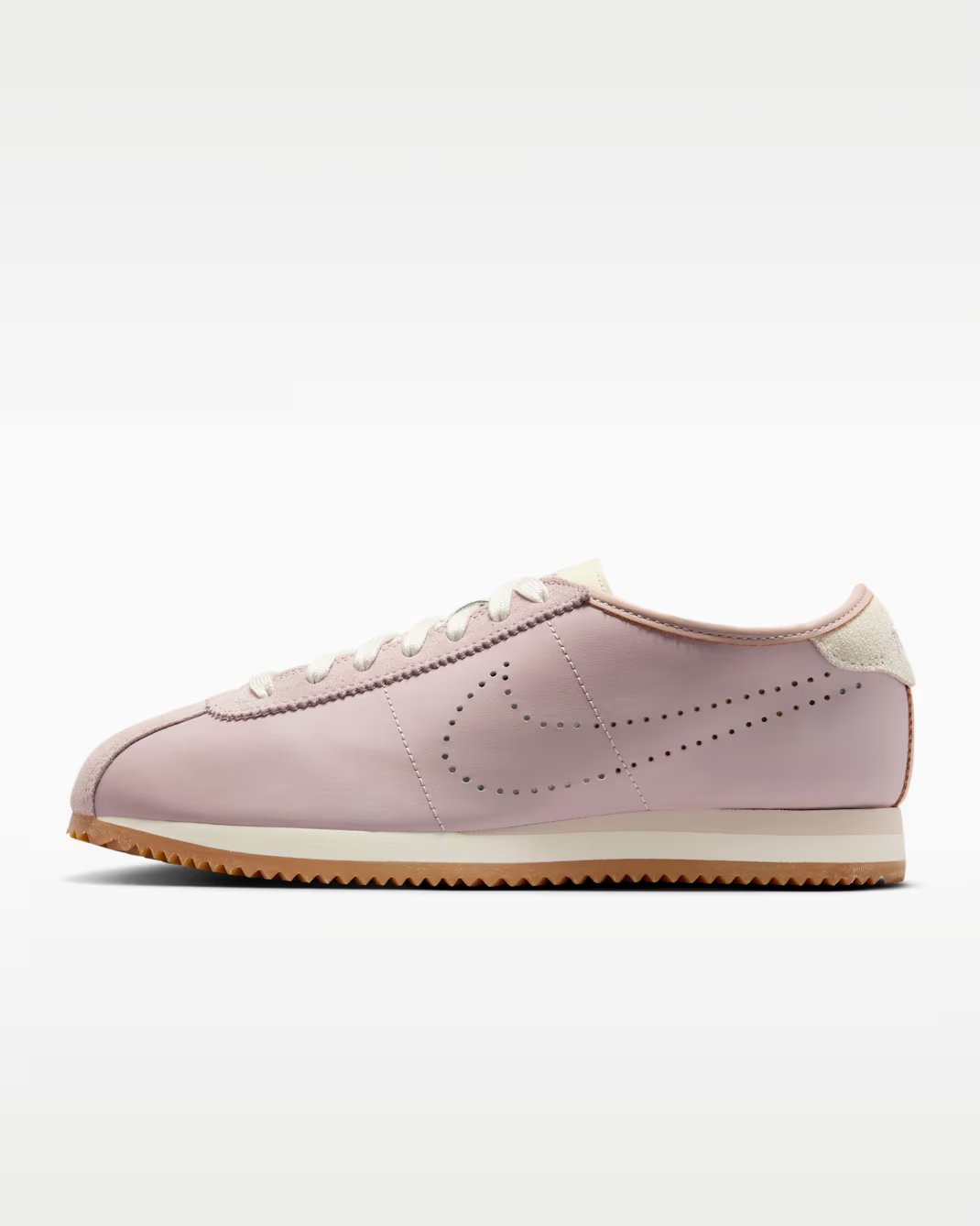 HQ1841-602 Nike Cortez Leather Particle Rose Perforated Swoosh (Women's)