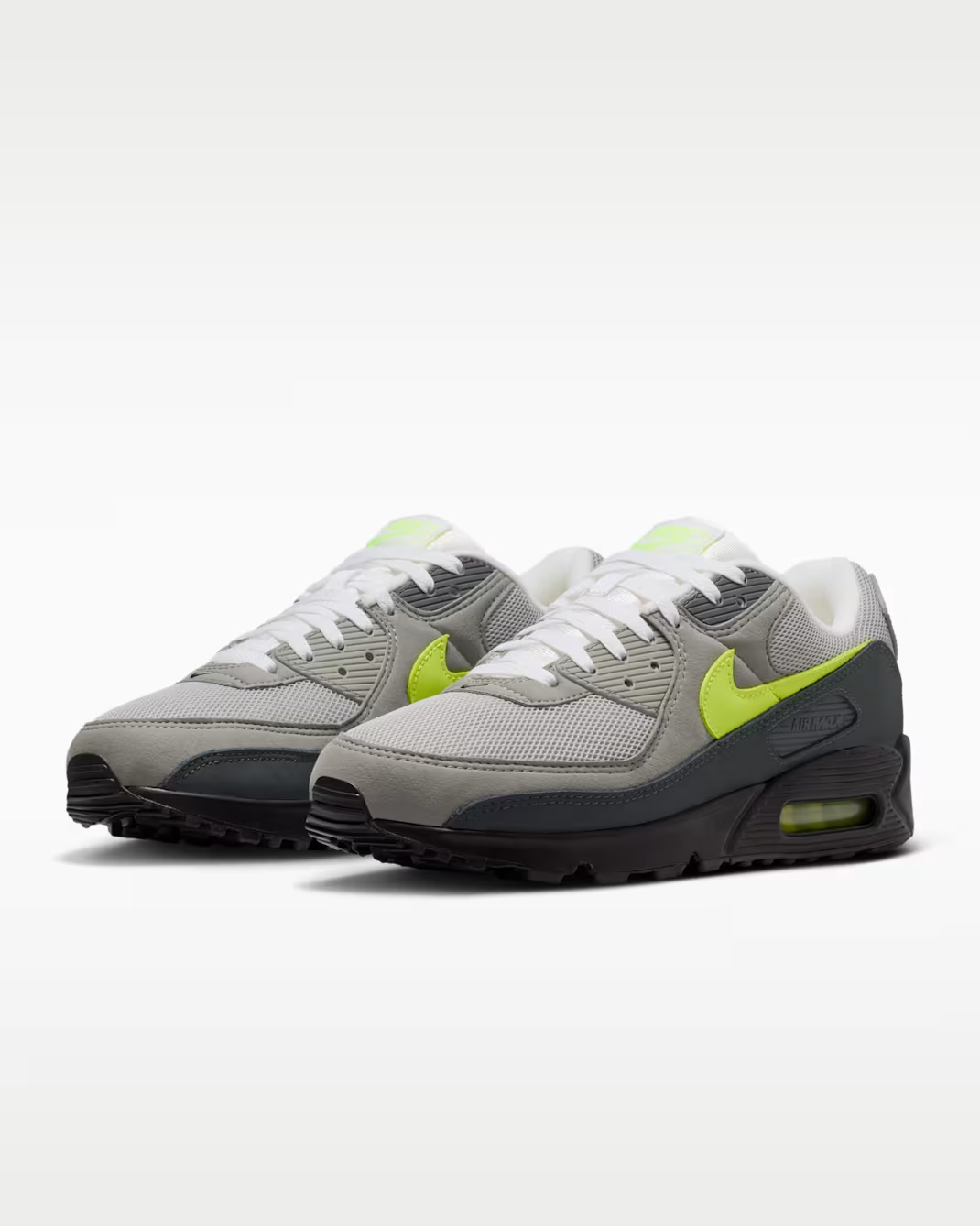 IQ0289-010 Nike Air Max 90 Black Neon Yellow (Men's)