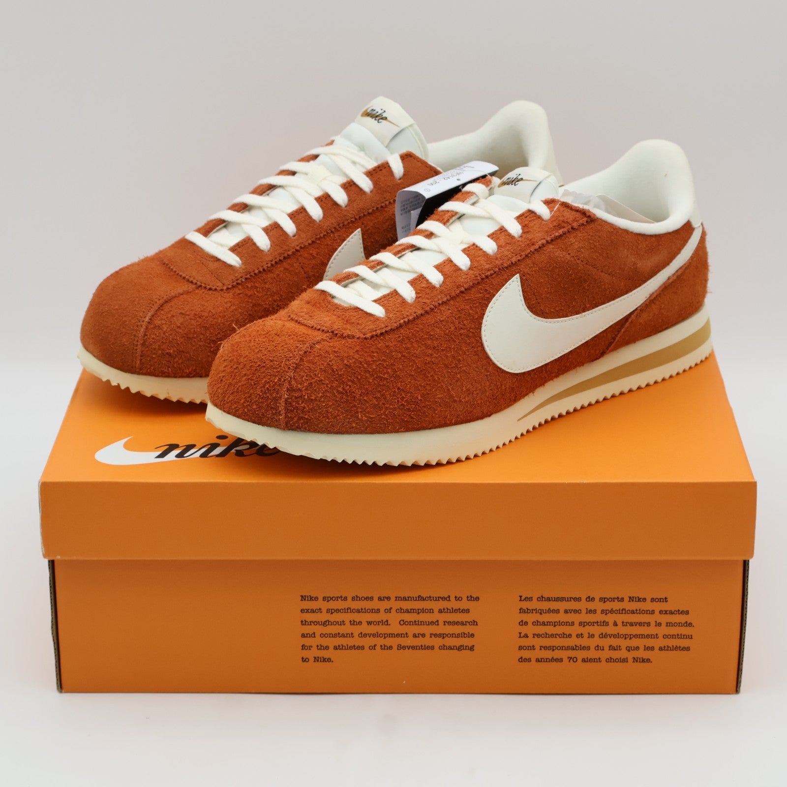 HF3142-200 Nike Cortez SE Suede Dark Russet Flax Muslin Sail (Men's)