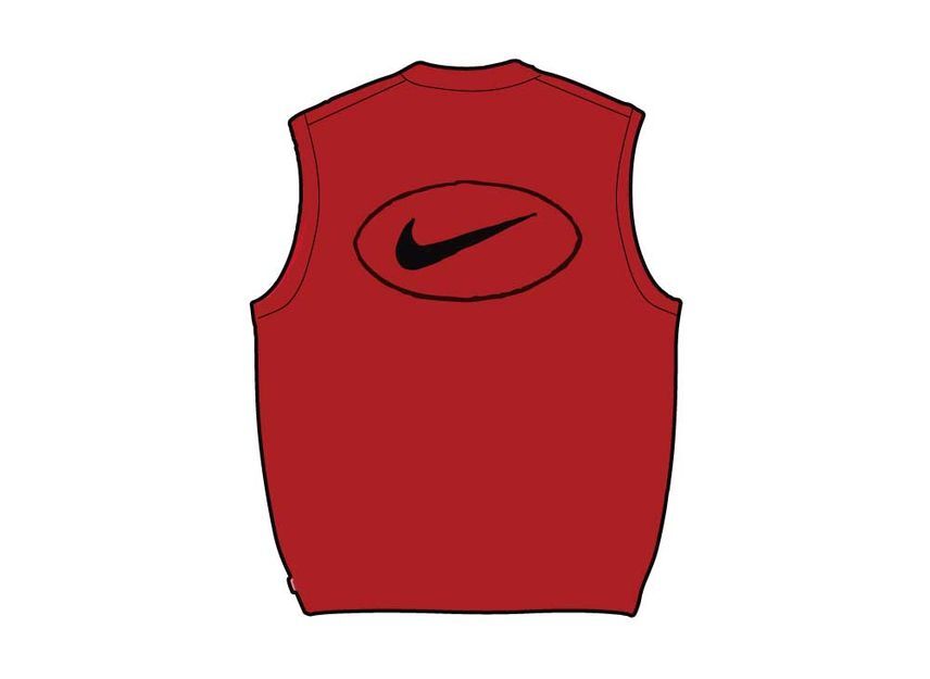 Supreme Nike Sweater Vest Red