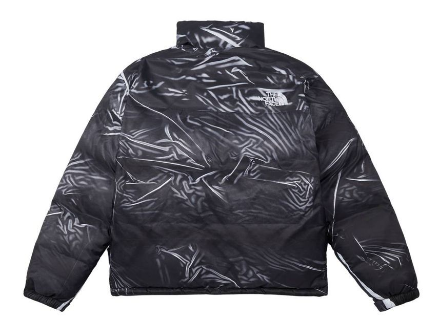 Supreme The North Face Trompe Loeil Printed Nuptse Jacket Black