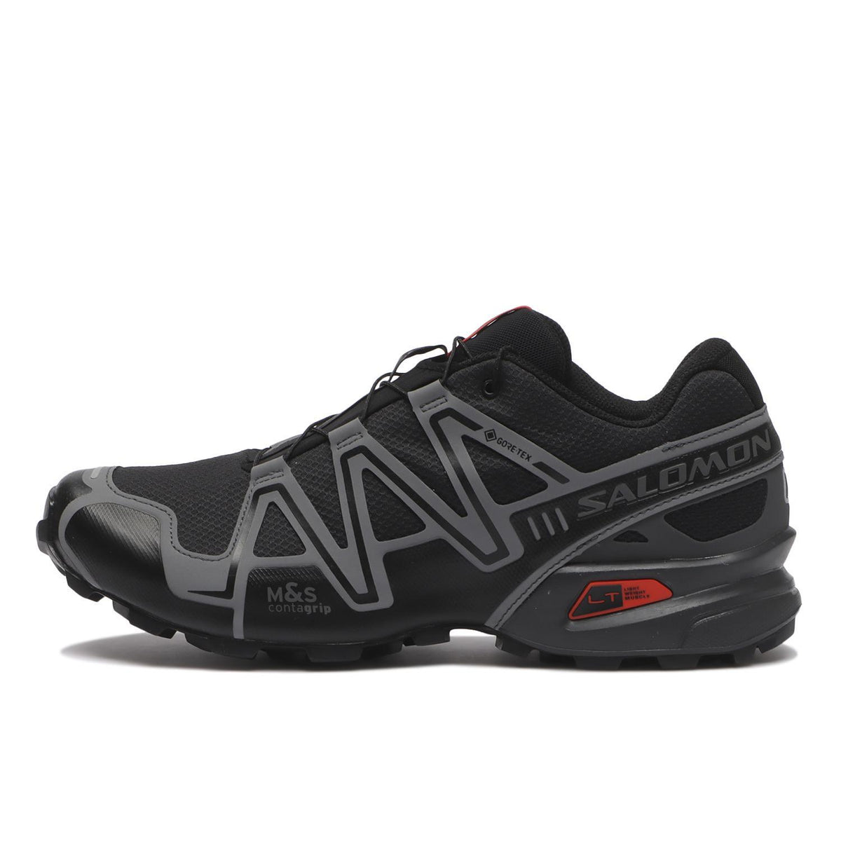 L47731700 Salomon Speedcross 3 GORE-TEX Black Asphalt Flame Scarlet (Men's)