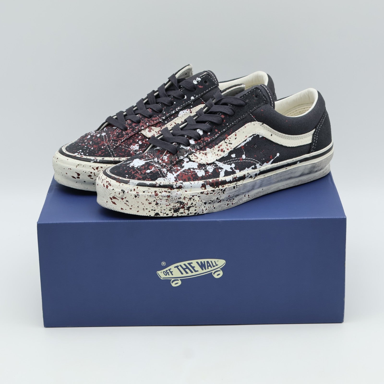 VN000D9RH91 VANS PREMIUM OLD SKOOL 36âPAINT SPLATTER CHARCOAL GREYâ