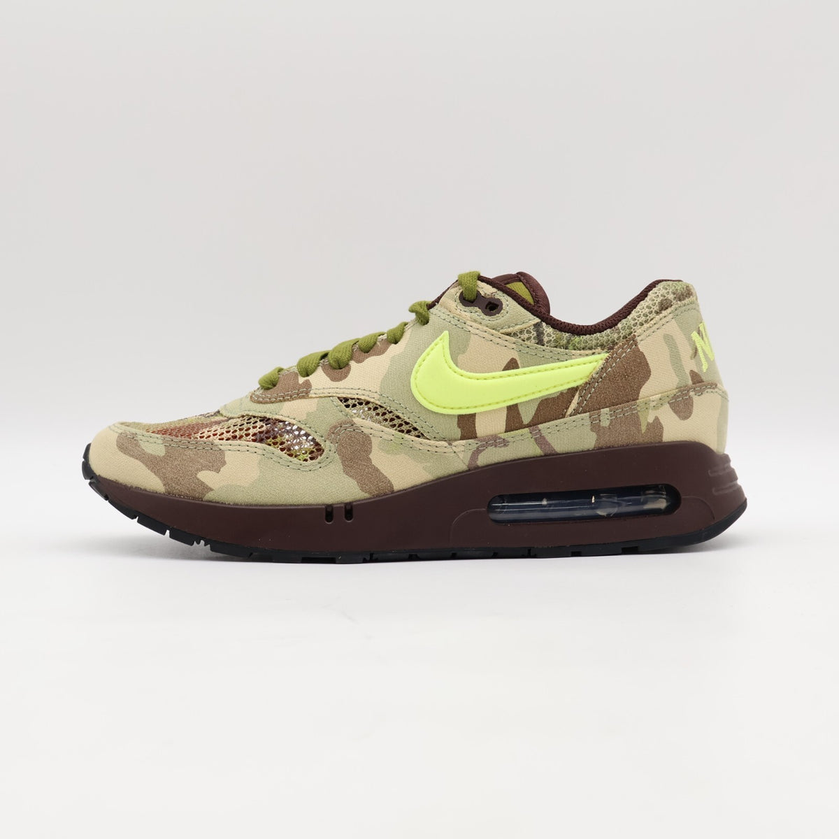 FN8358-200 Nike Air Max 1 â86 Camo and Light Lemon Twist (Men's)