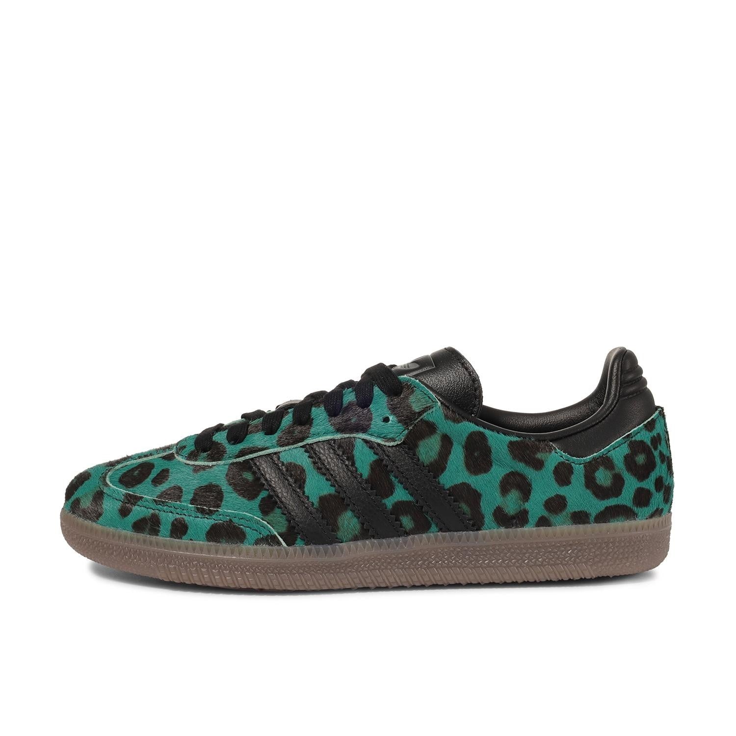HQ9374 adidas Samba Leopard/Semi Screaming Green (Women's)