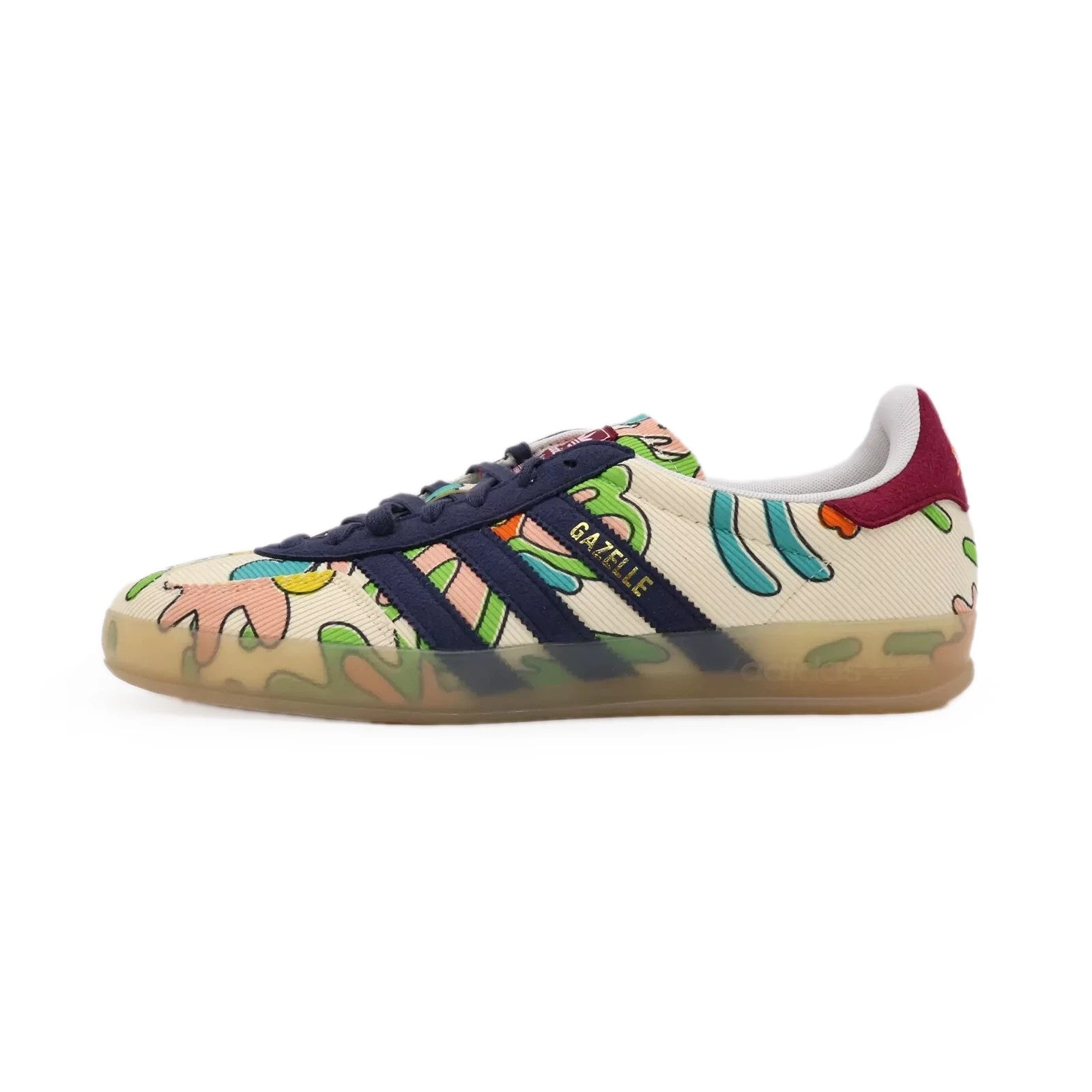 IG2849 Sean Wotherspoon à adidas Gazelle Indoor Corduroy Ecru Tint Shadow Navy