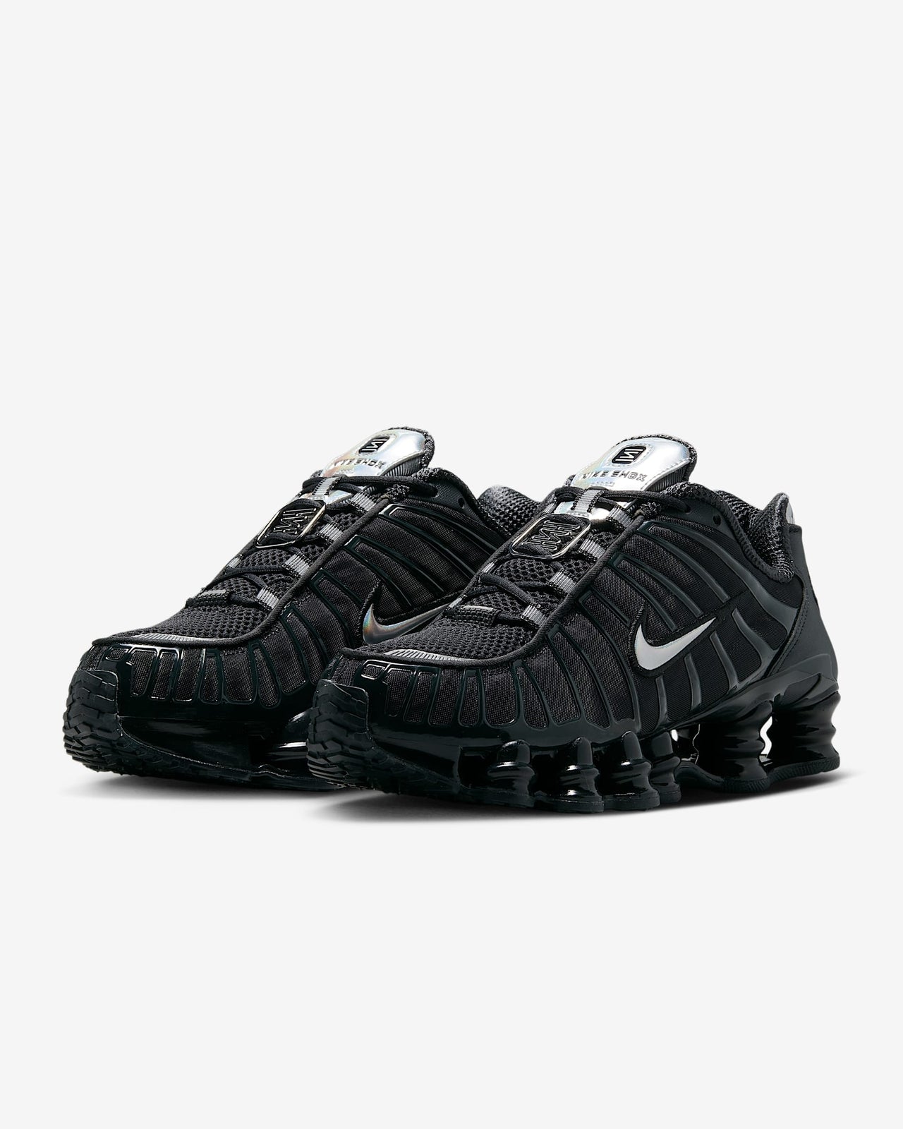 IB7704-001 Nike Shox TL Off Noir Metallic Silver (Women's)