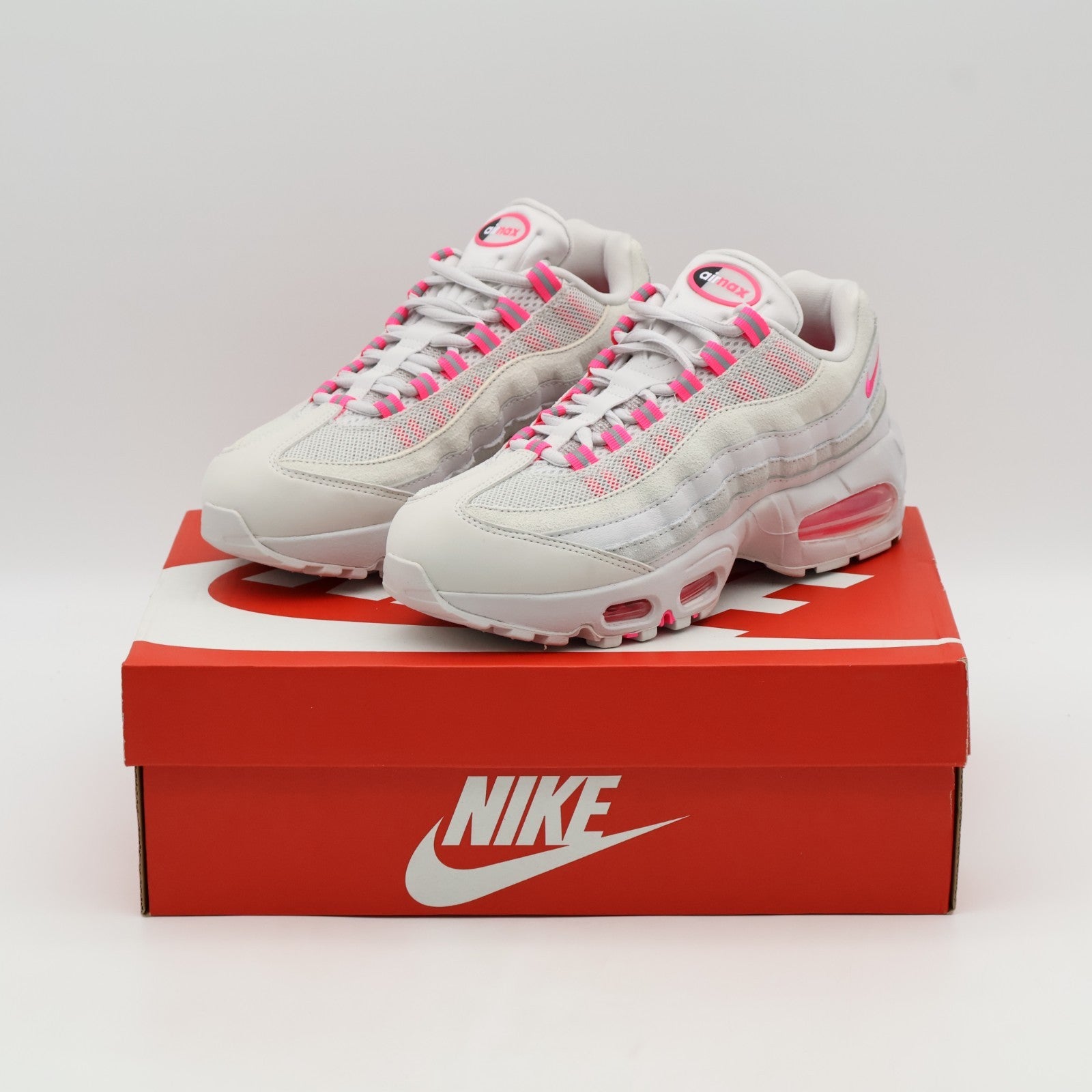 IB6396-002 Nike Air Max 95 OG Big Bubble Vast Grey Hyper Pink (Women's)