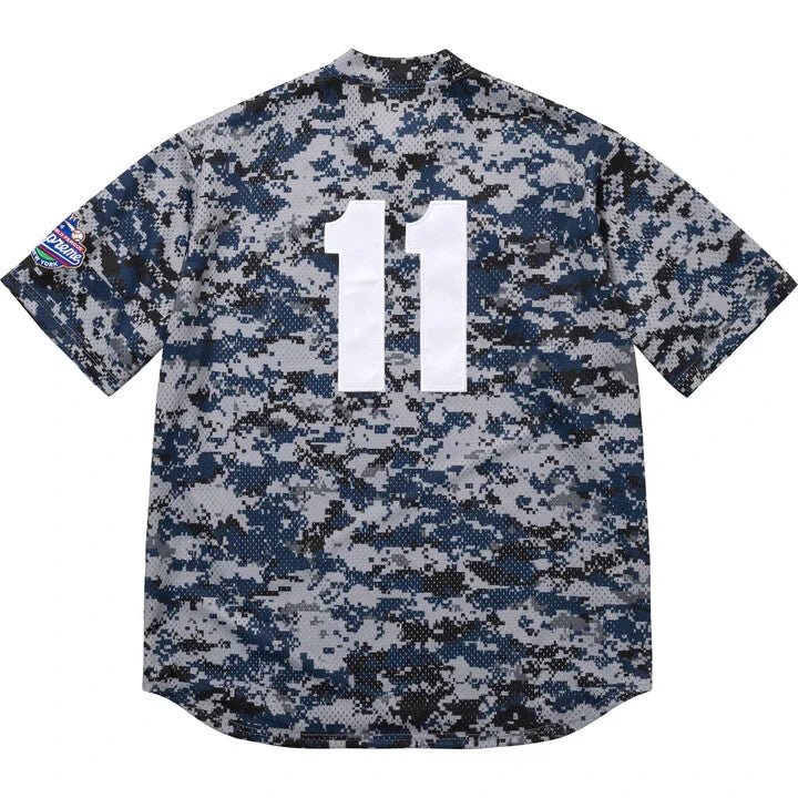 Supreme S Logo Baseball Henley Digi Camo