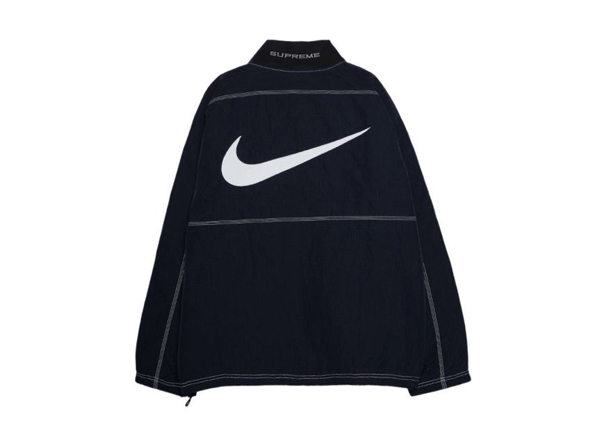 FQ0340-010 Supreme Nike Ripstop Pullover Black