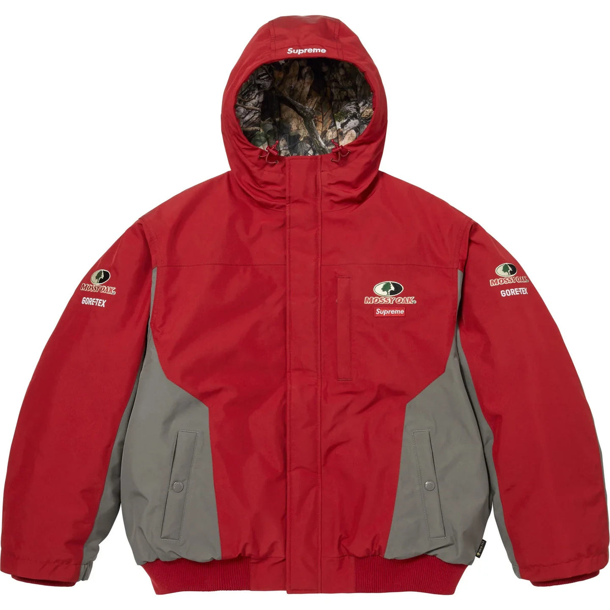 Supreme GORE-TEX Mossy Oak Jacket Red