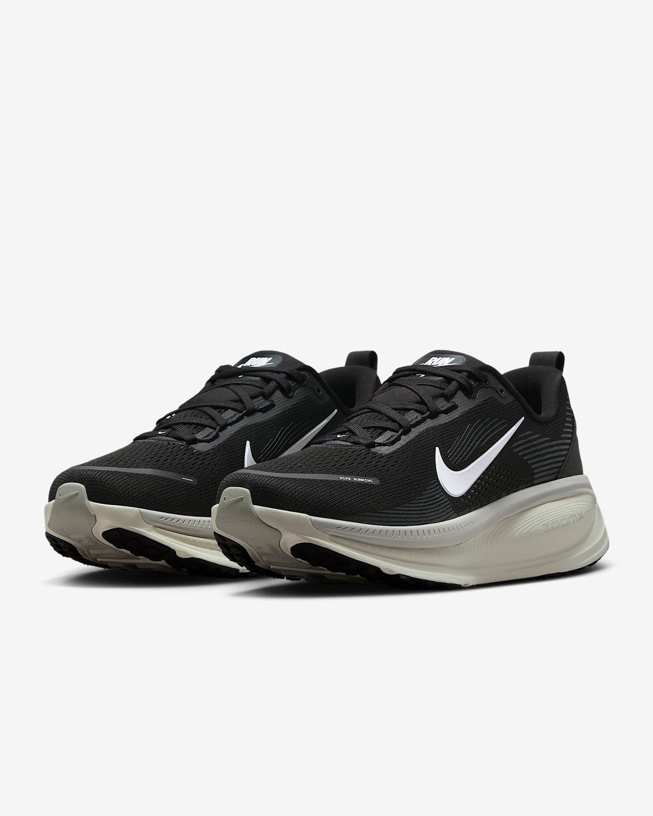 HM6803-007 Nike Vomero 18 Black Coconut Milk Light Iron Ore Summit White (Men's)