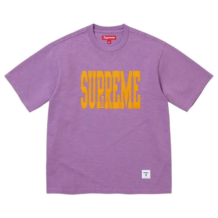 Supreme Stretch Appliqué S/S Top Dusty Purple