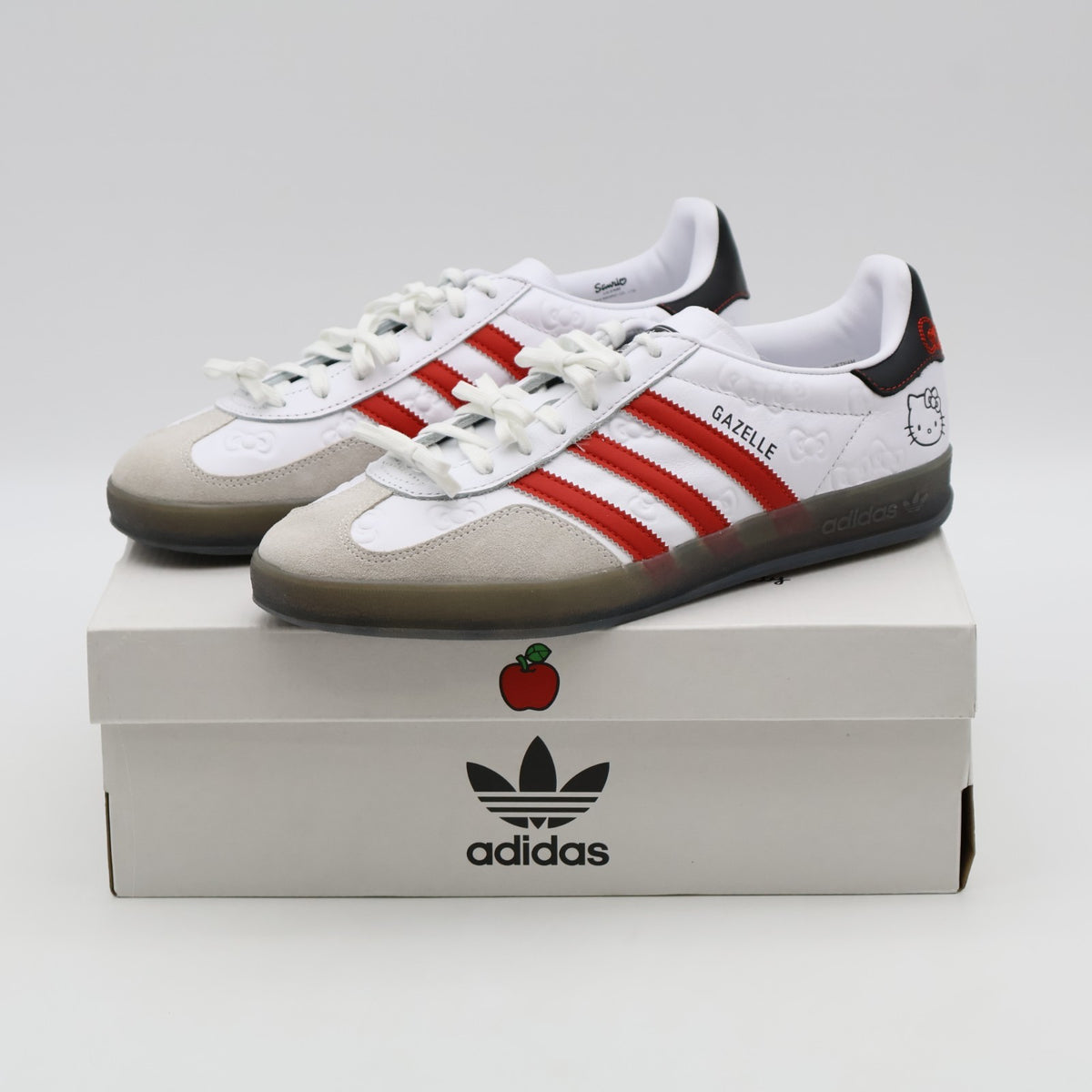 II0013 Hello Kitty adidas Originals Gazelle Indoor Footwear White Red (Women's)