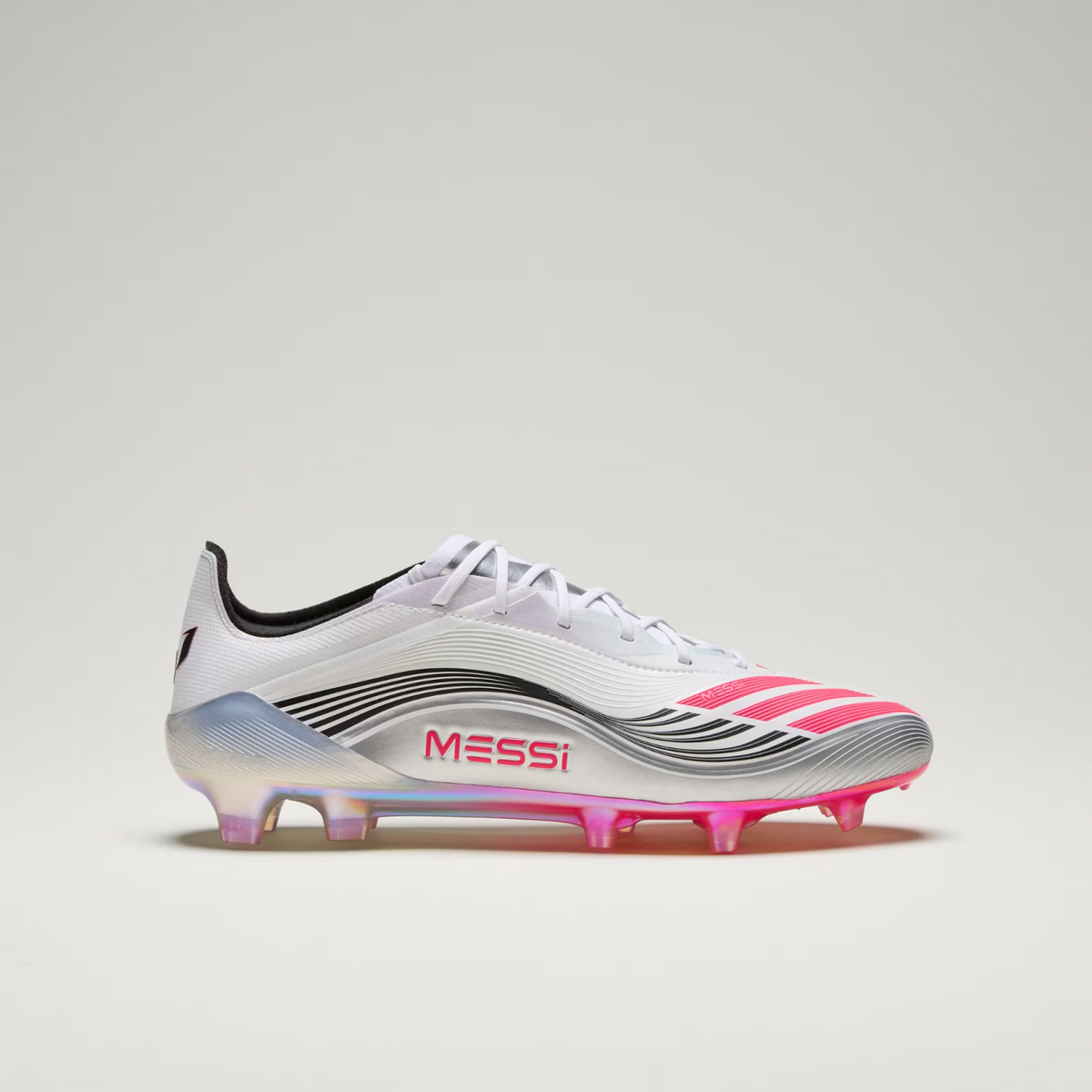 JP5593 adidas F50 Messi Elite FG Footwear White Lucid Red Silver (Men's)