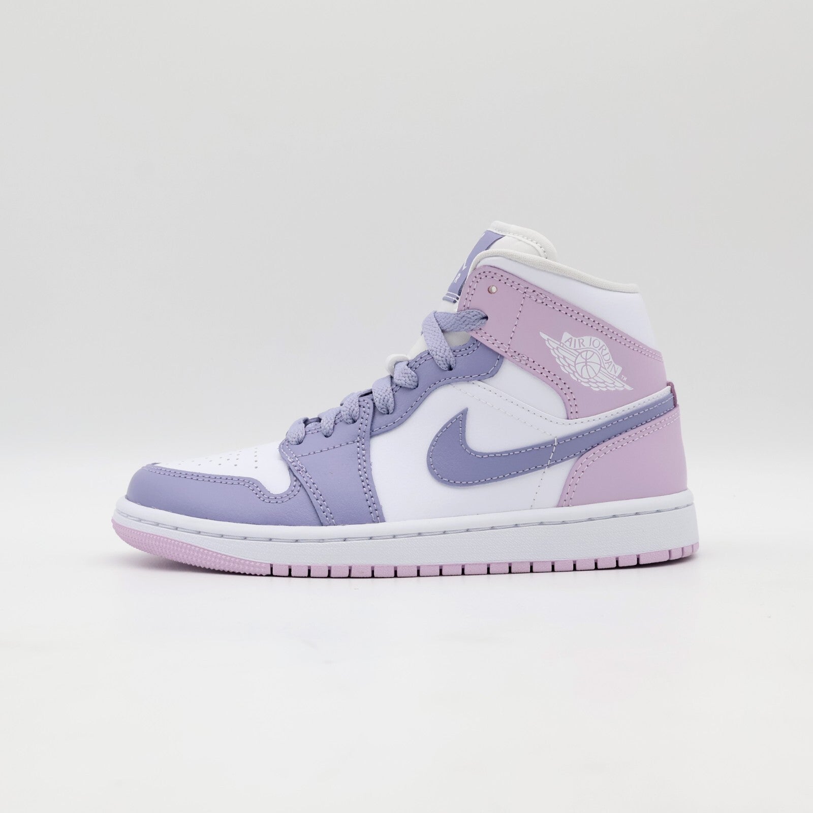 BQ6472-510 Nike Air Jordan 1 Mid Indigo Haze White Doll (Women's)