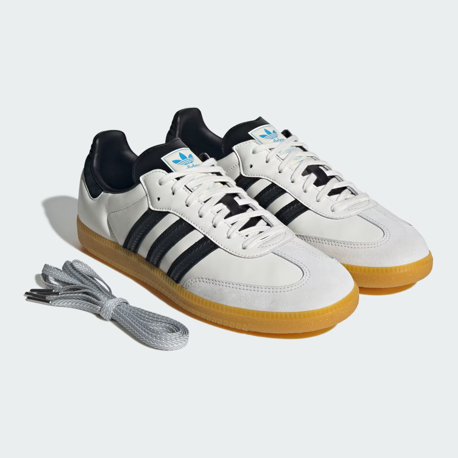 KJ1455 adidas Originals Samba OG Off White Core Black Preloved Yellow (Men's)