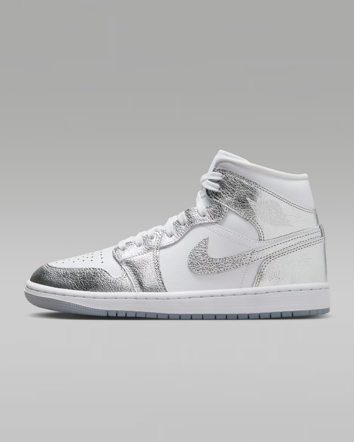 FN5031-100 Nike Air Jordan 1 Mid SE "Metallic Silver" (Women's)