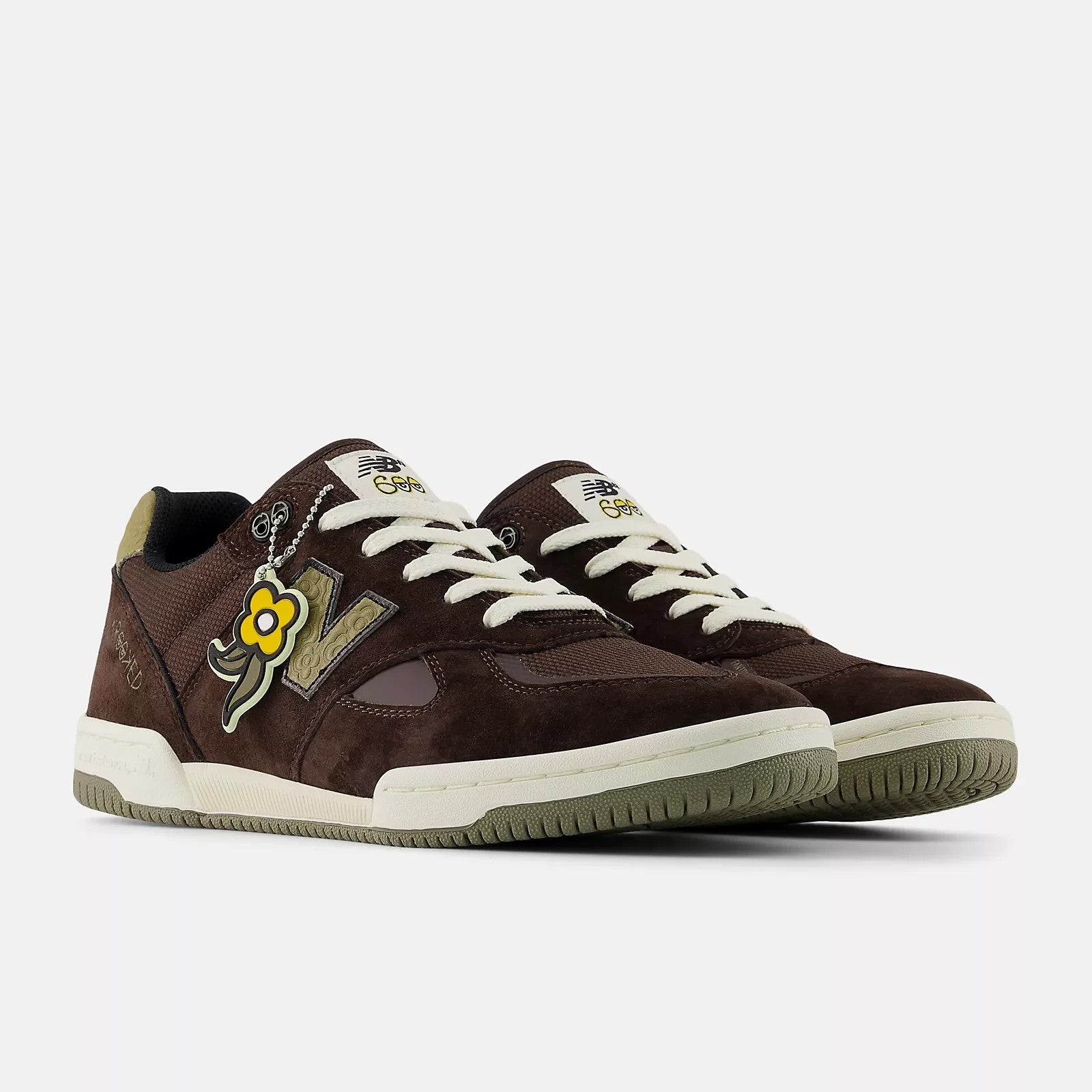 NM600KKD Krooked Skateboards New Balance Numeric 600 Chocolate Olive (Men's)
