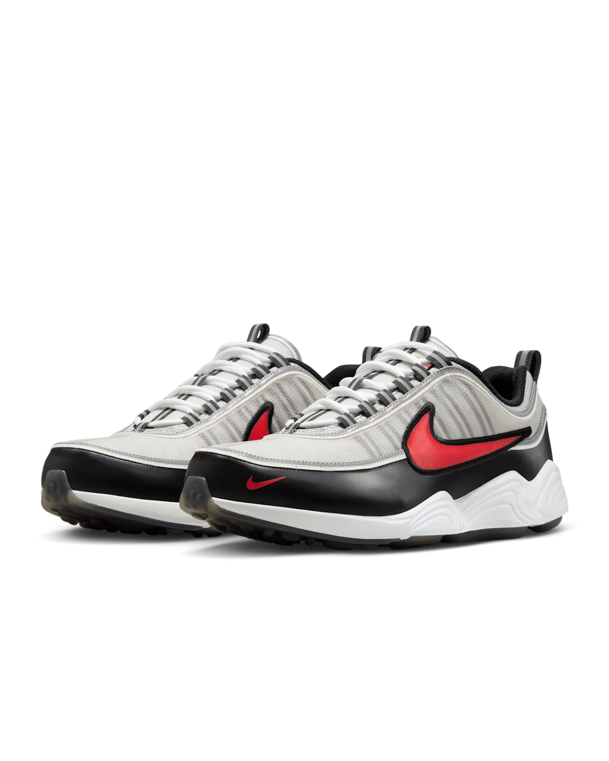II1161-095 Nike Air Zoom Spiridon Metallic Silver Sport Red (Men's)