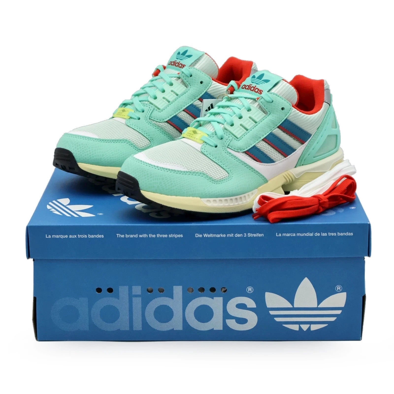 JS4601 atmos adidas Originals ZX8000 Bahia Mint Active Teal Frozen Blue (Men's)