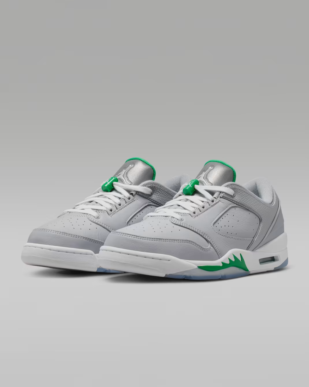 IH2047-001 Nike Jordan Sixty Plus Low Wolf Grey Lucky Green (Men's)