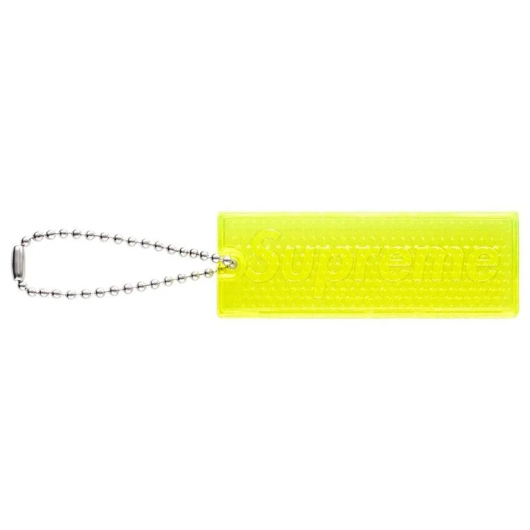 Supreme Reflective Keychain Yellow