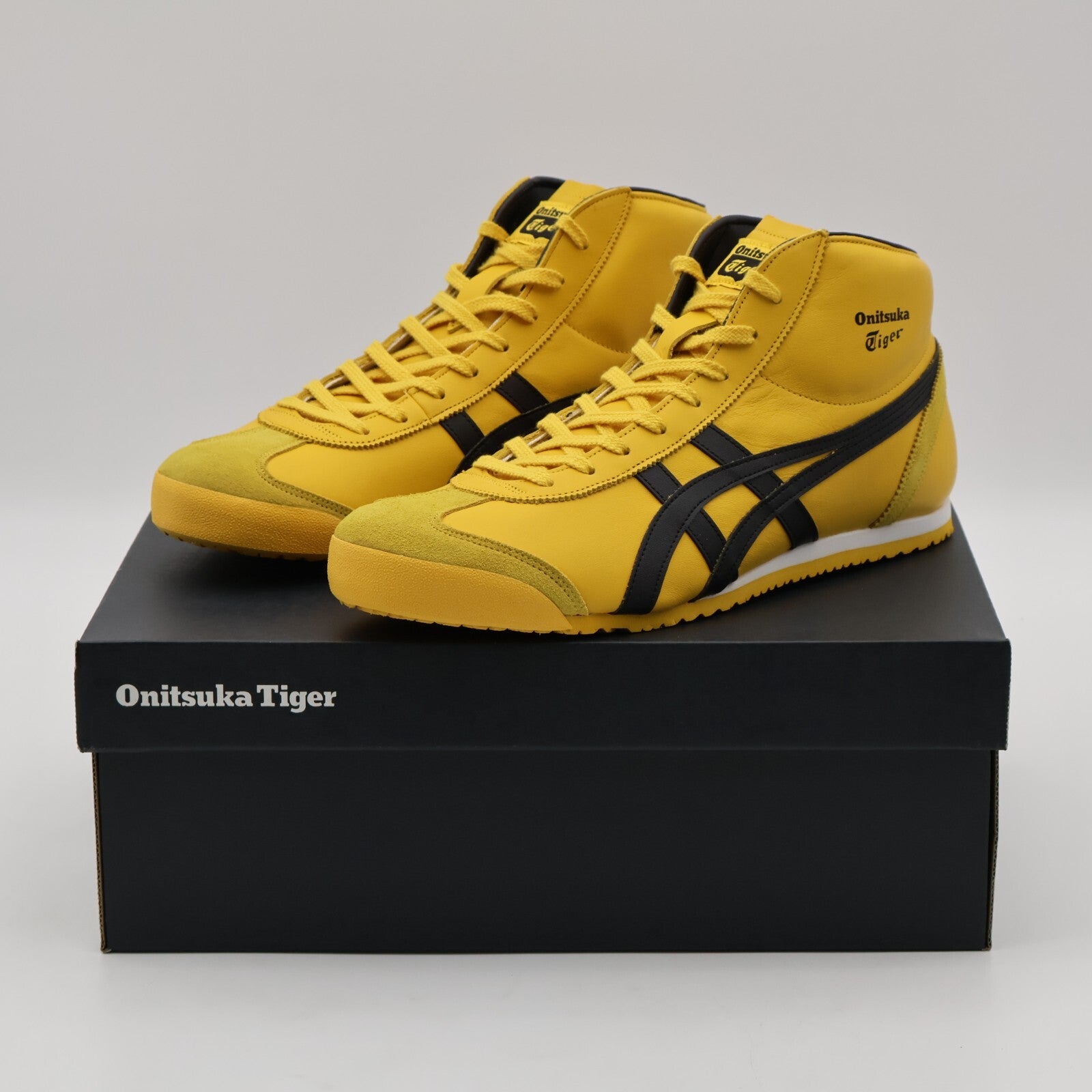 1183B577-751 Onitsuka Tiger Mexico Mid Runner Yellow Black (Men's)