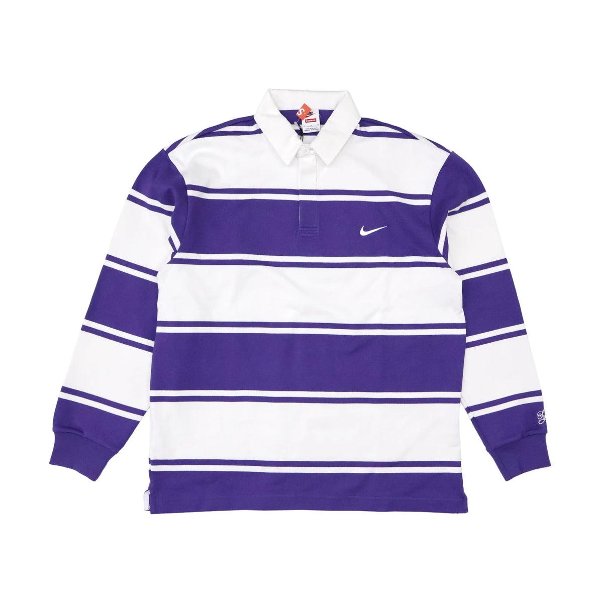 Supreme Nike Stripe Rugby Purple