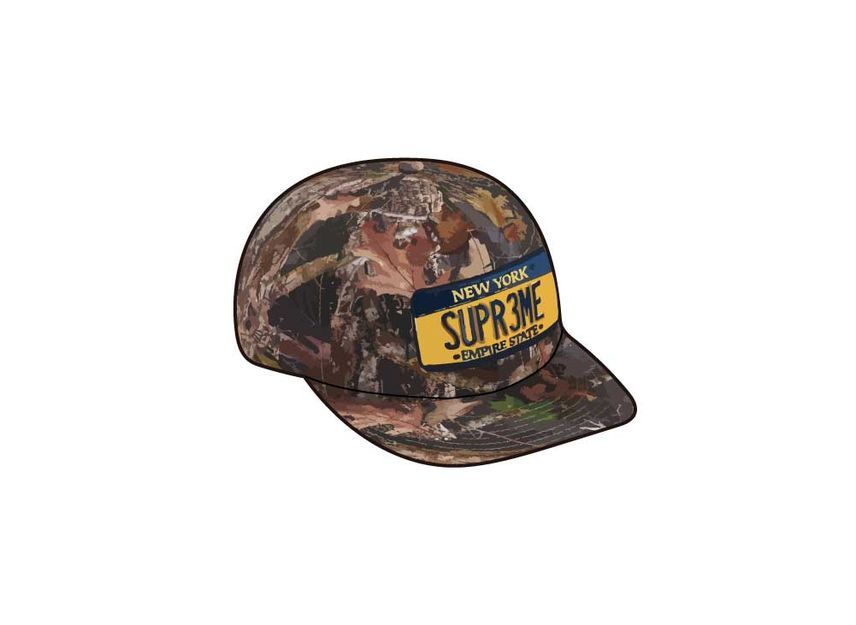 Supreme License Plate 6-Panel Camo