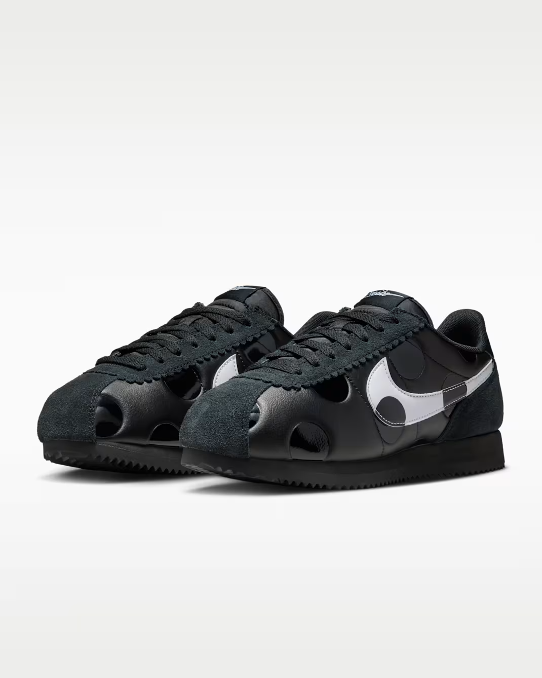 IR1332-001 Nike Women's Cortez "Polka Dot/Black/White"