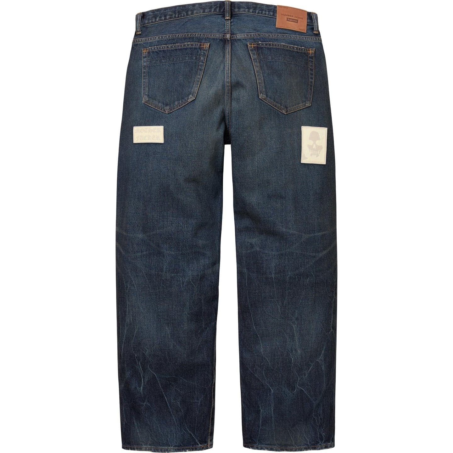 Supreme Number (N)ine Patches Loose Fit Jean Washed Indigo
