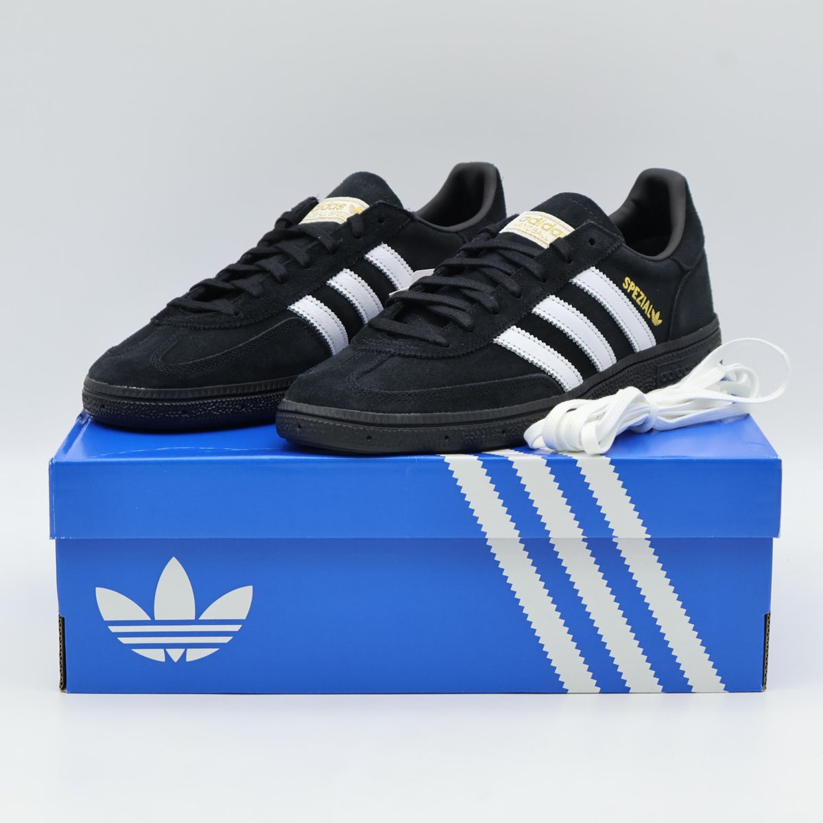 HQ9194 adidas Originals Handball Spezial Core Black Cloud White Gold (Men's)