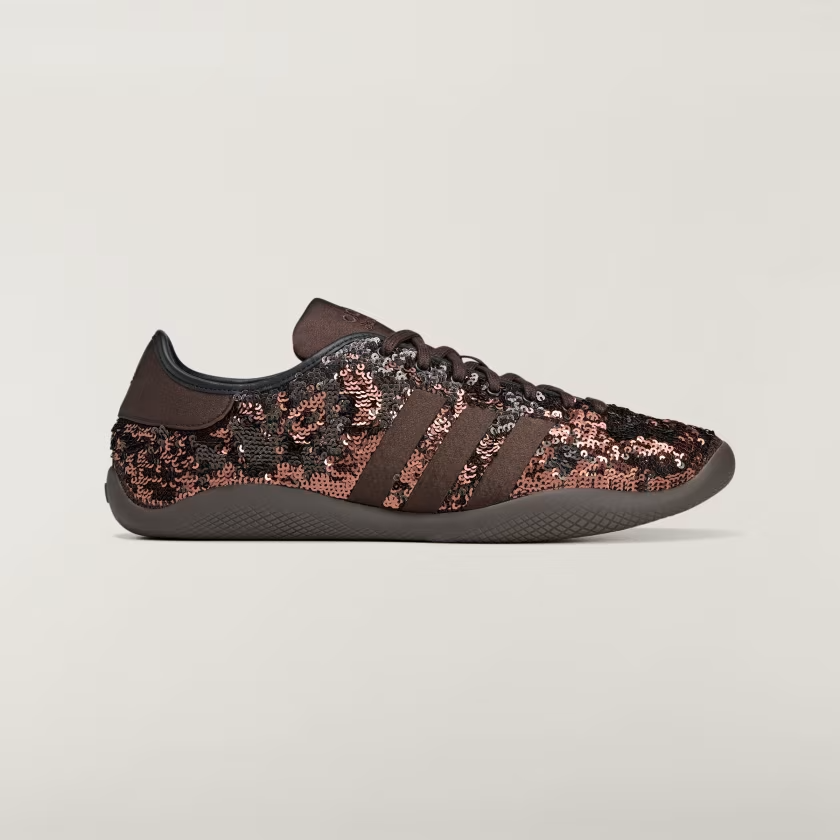 KH8798 Wales Bonner adidas Originals Karintha Low Sequin Dark Brown (Men's)