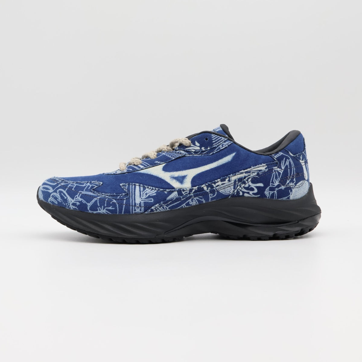 D1GD244101 Buaisou Mizuno Wave Rider β Mugen blue White (Men's)