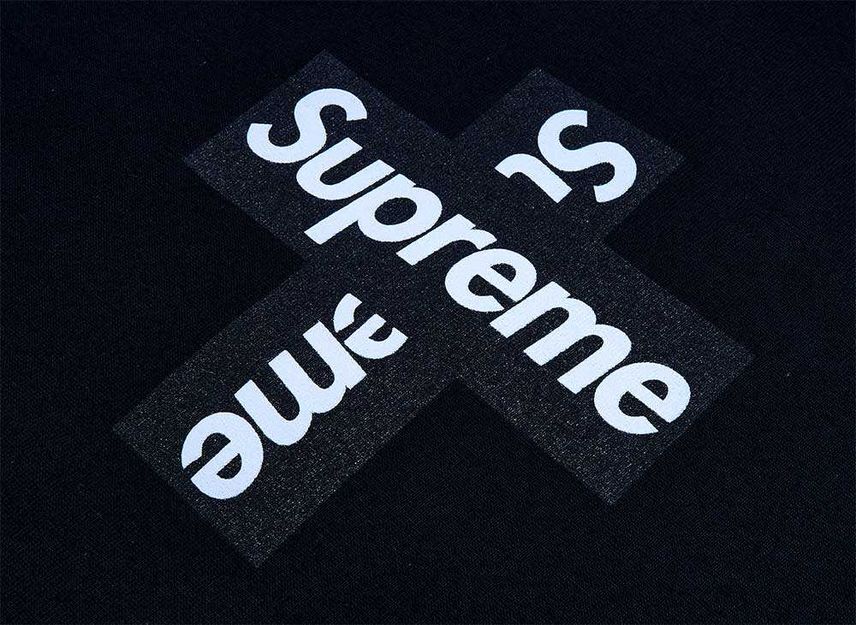 Supreme Cross Box Logo Tee Black