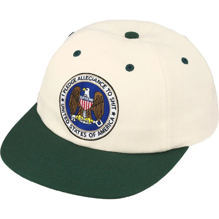 Supreme Pledge Allegiance 6-Panel Olive White
