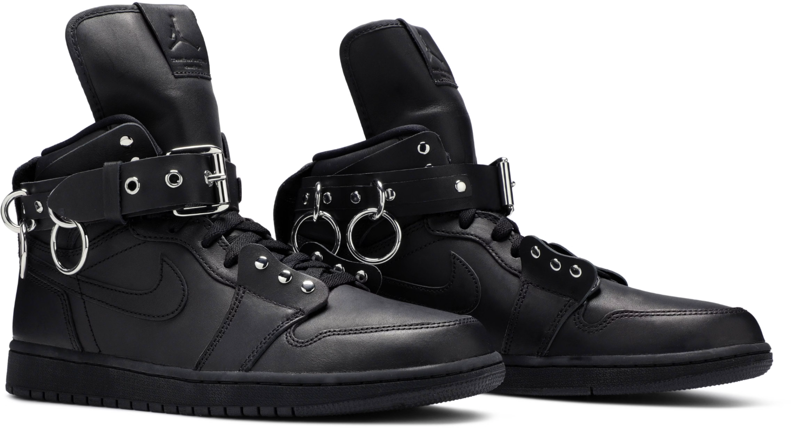 CN5738-001 COMME des GARCONS Ã Nike Air Jordan 1 High "Black" (Men's)
