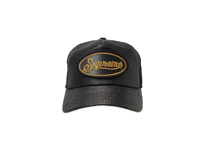Supreme Raffia Mesh Back 5-Panel "Black"